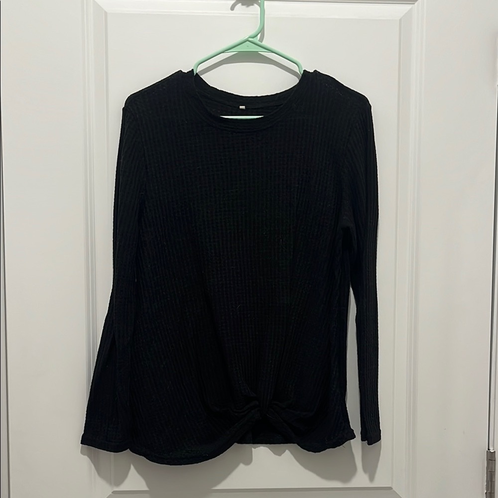 Black Long Sleeve Women's Top